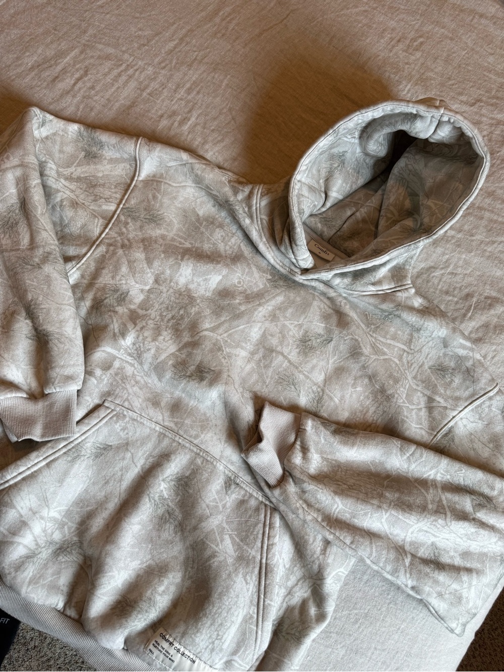 Women's Light Taupe Tie-Dye Hoodie